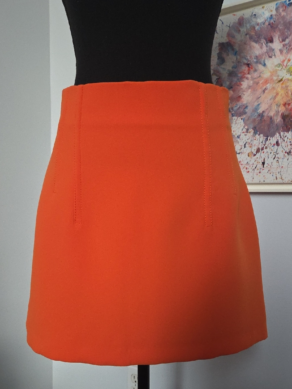 Zara Vibrant Orange Mini Skirt